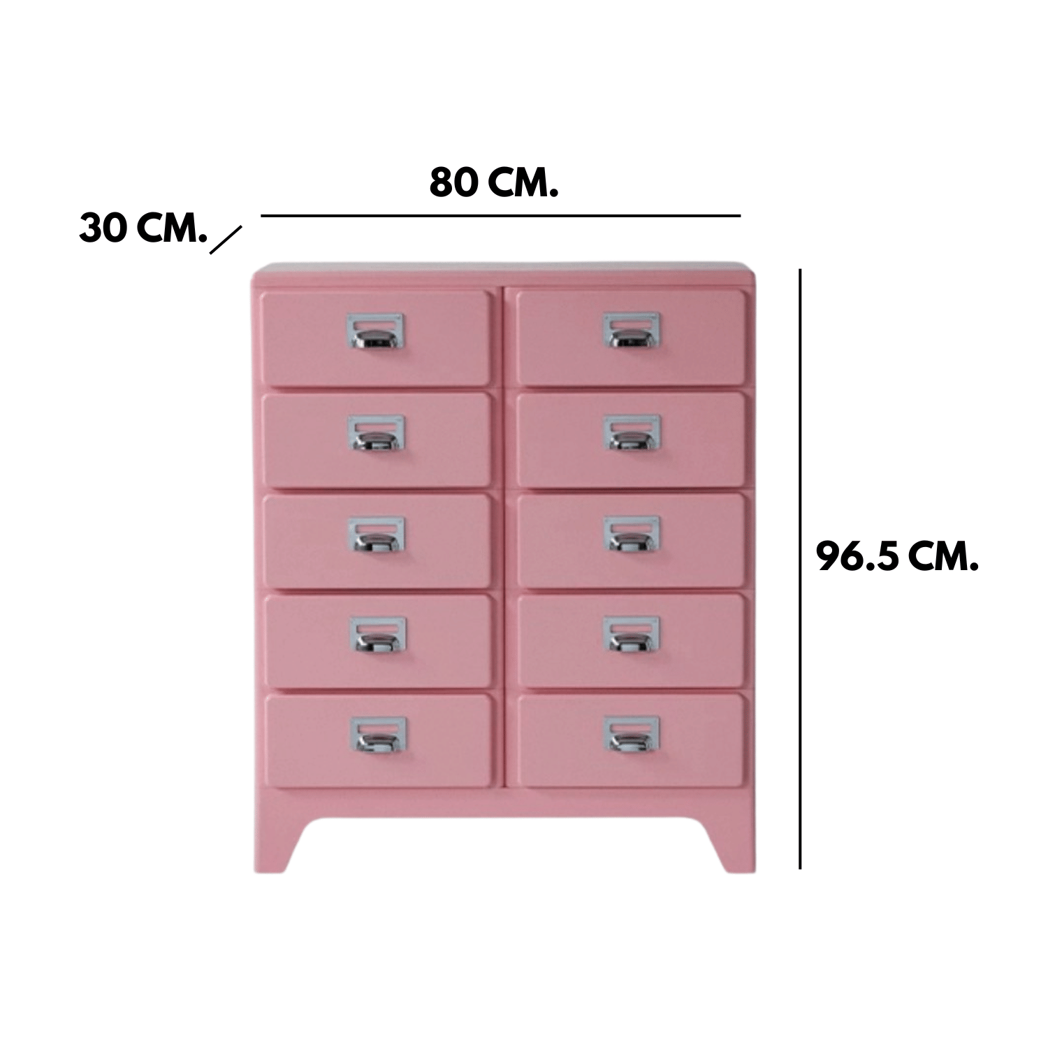 ตู้เก็บของ 10 ลิ้นชัก MY DOLLS HOUSE BINGBING 96 CM. สีชมพู_1